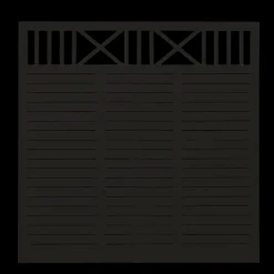 Plus Træhegn^Nostalgi hegn 180x95 cm sort