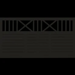 Plus Træhegn^Nostalgi hegn 180x95 cm sort