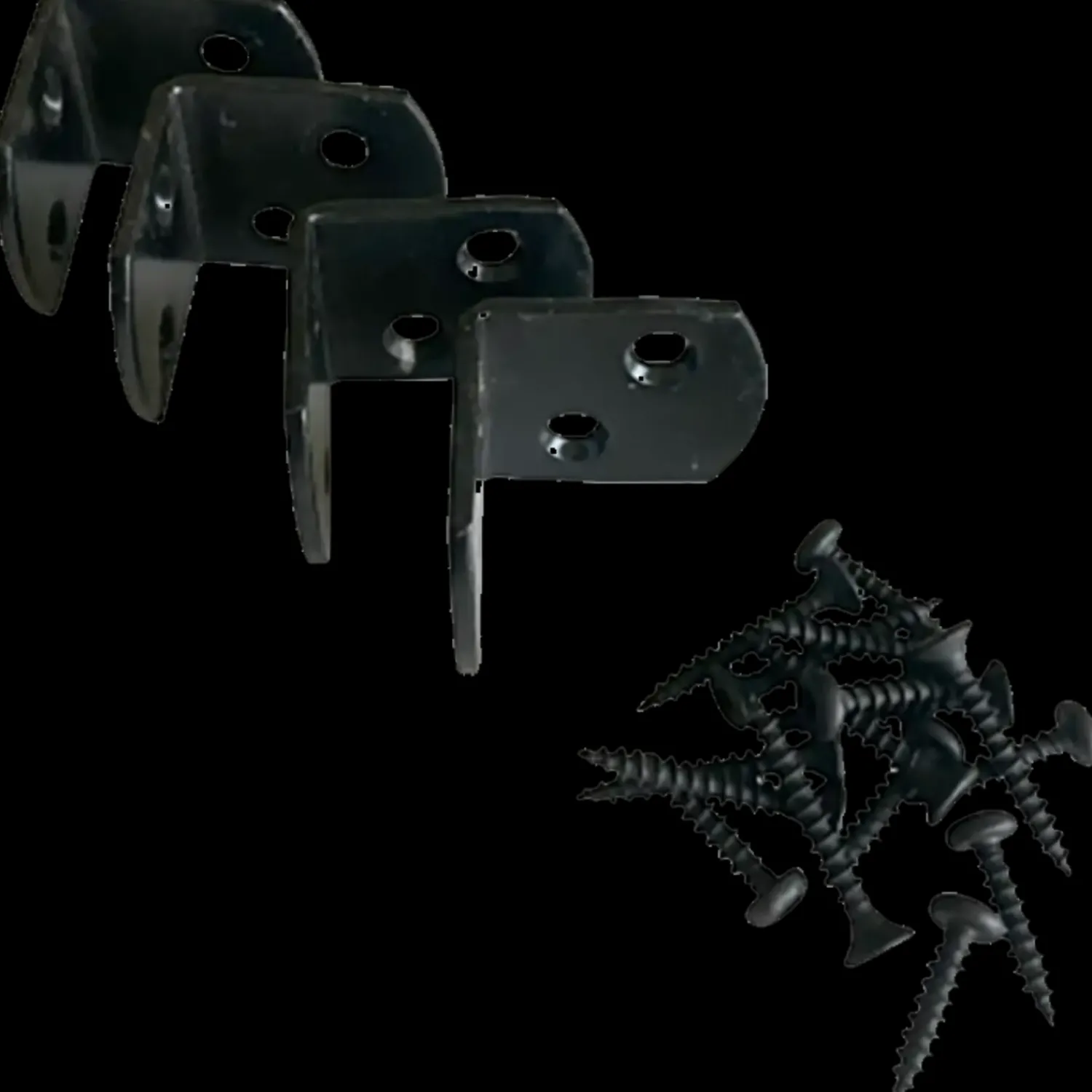 Plus Stolper Og Hegnspæle^omlimet profilstolpe hjørne m/2 spor 90x90 mm længde 268 cm sort