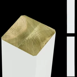 Plus Stolper Og Hegnspæle^Omlimet stolpe/drager Hvid 9×9×268 cm