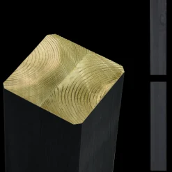 Plus Stolper Og Hegnspæle^Omlimet stolpe/drager  9x9x208 cm sort