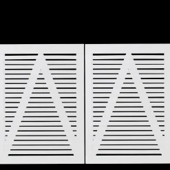 Plus Havelåger^Osaka dobbeltlåge 200x93 cm hvid