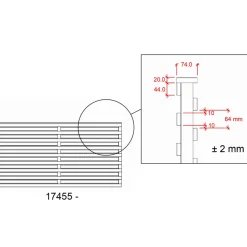 Plus Lamelhegn^Osaka hegn 180x93 cm hvid