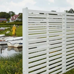 Plus Lamelhegn^Osaka hegn 180x93 cm hvid