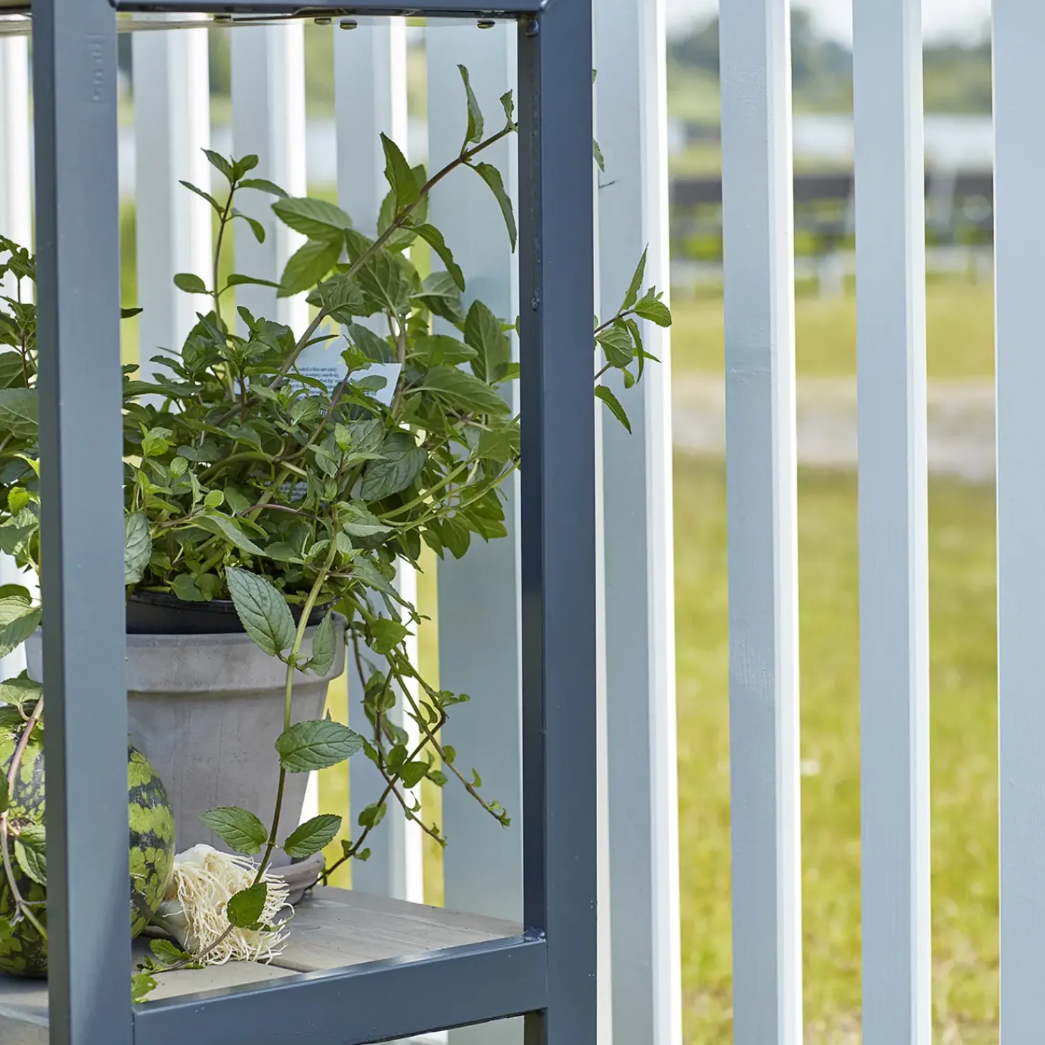 New Plus Osaka hegn 90x180 cm hvid