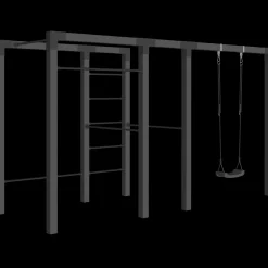 Hot Plus Outdoor fitness model 3 Sort sort m/sorte beslag