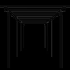 Sale Plus pergola dobbelt 3 moduler sort