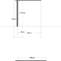 Best Plus pergola forlængermodul enkelt