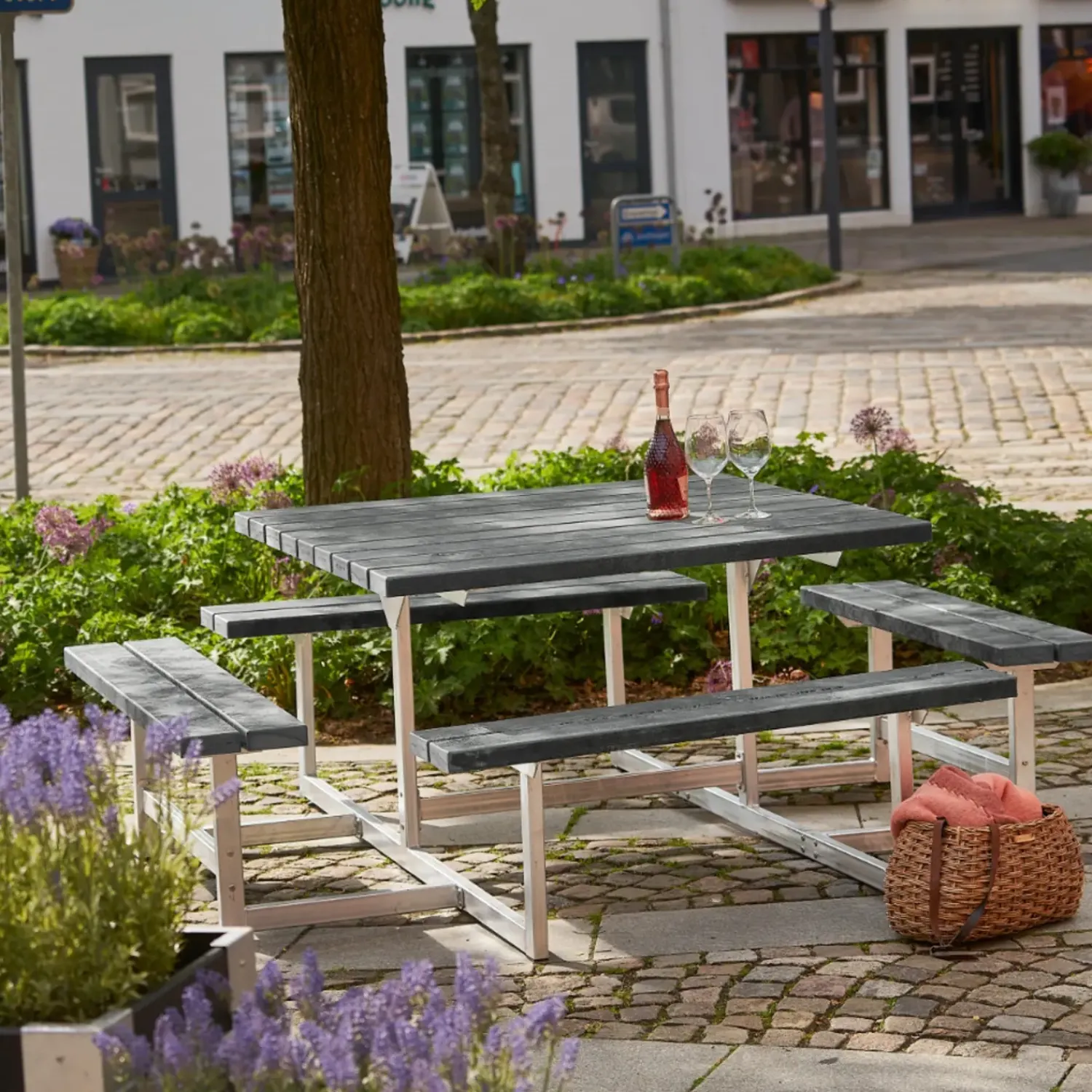 Plus Bord- Og Bænkesæt^Picnic bord/bænkesæt 200 cm trykimpr