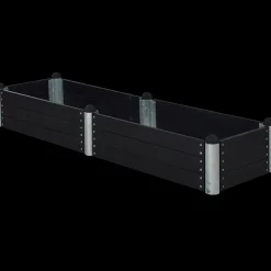 Outlet Plus PIPE højbed 80x80x36 cm sort