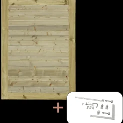 Plus Havelåger^Plank enkeltlåge inkl. beslag 100x163 cm trykimprægneret