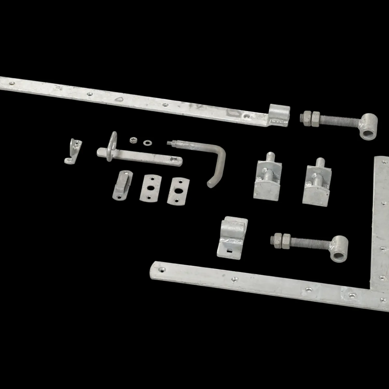 Clearance Plus Plank enkeltlåge inkl. beslag 100x125 cm sort