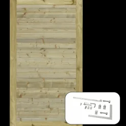 Plus Havelåger^Plank enkeltlåge inkl. beslag 100×163 cm