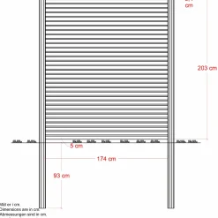Plus Træhegn^Plank Profilhegn 174×203 cm