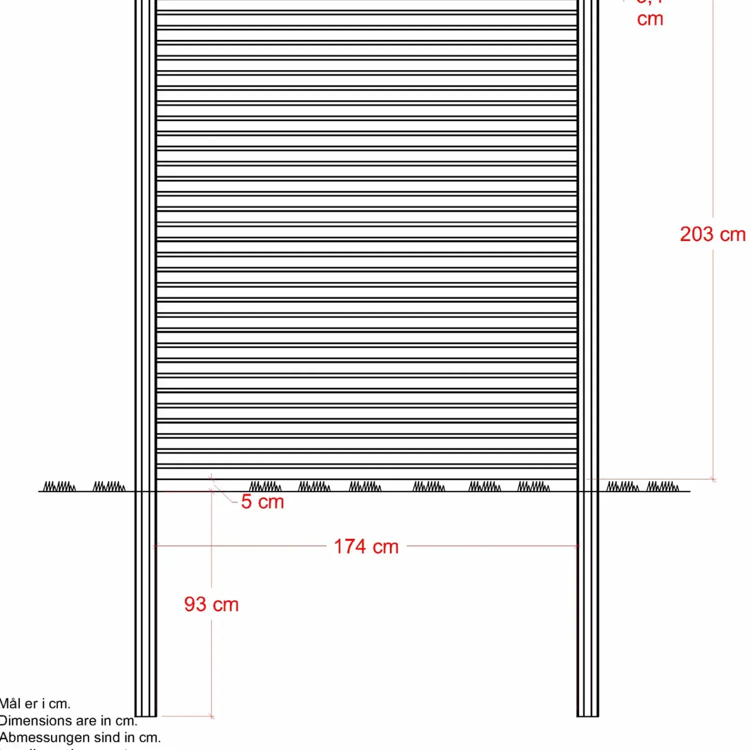Plus Træhegn^Plank Profilhegn 174×203 cm