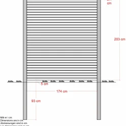 Plus Træhegn^Plank Profilhegn 174×203 cm Sort