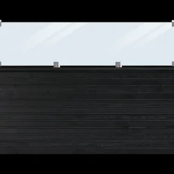 Outlet Plus Plank profilhegn inkl. glas 174x125 cm sort