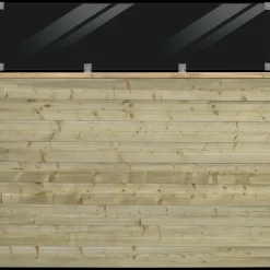 Plus Stål- Og Glashegn^Plank Profilhegn m/glas 174×163 cm