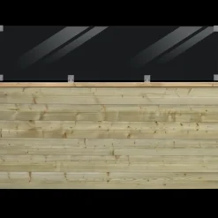 Discount Plus Plank Profilhegn m/glas 174×125 cm