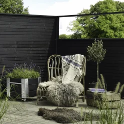 Hot Plus Plank profilhegn 174x91 cm sort