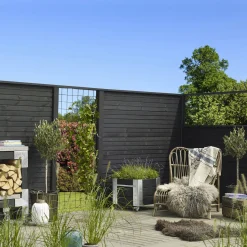 Hot Plus Plank profilhegn 174x91 cm sort