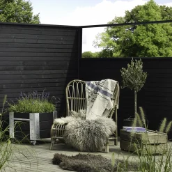 Hot Plus Plank profilhegn 174x91 cm sort