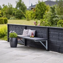 Hot Plus Plank profilhegn 174x91 cm sort