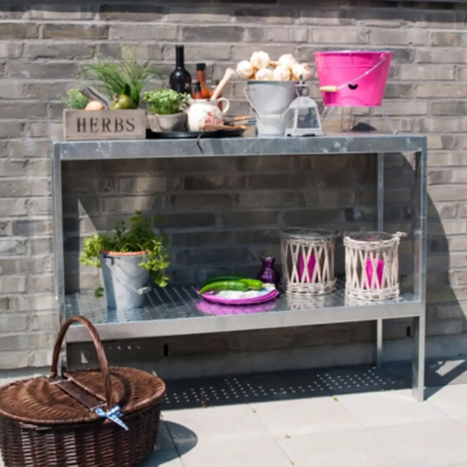 Plus Plante- Og Anretterborde^plantebord 17943-1 varmgalvaniseret 40x90x110 cm