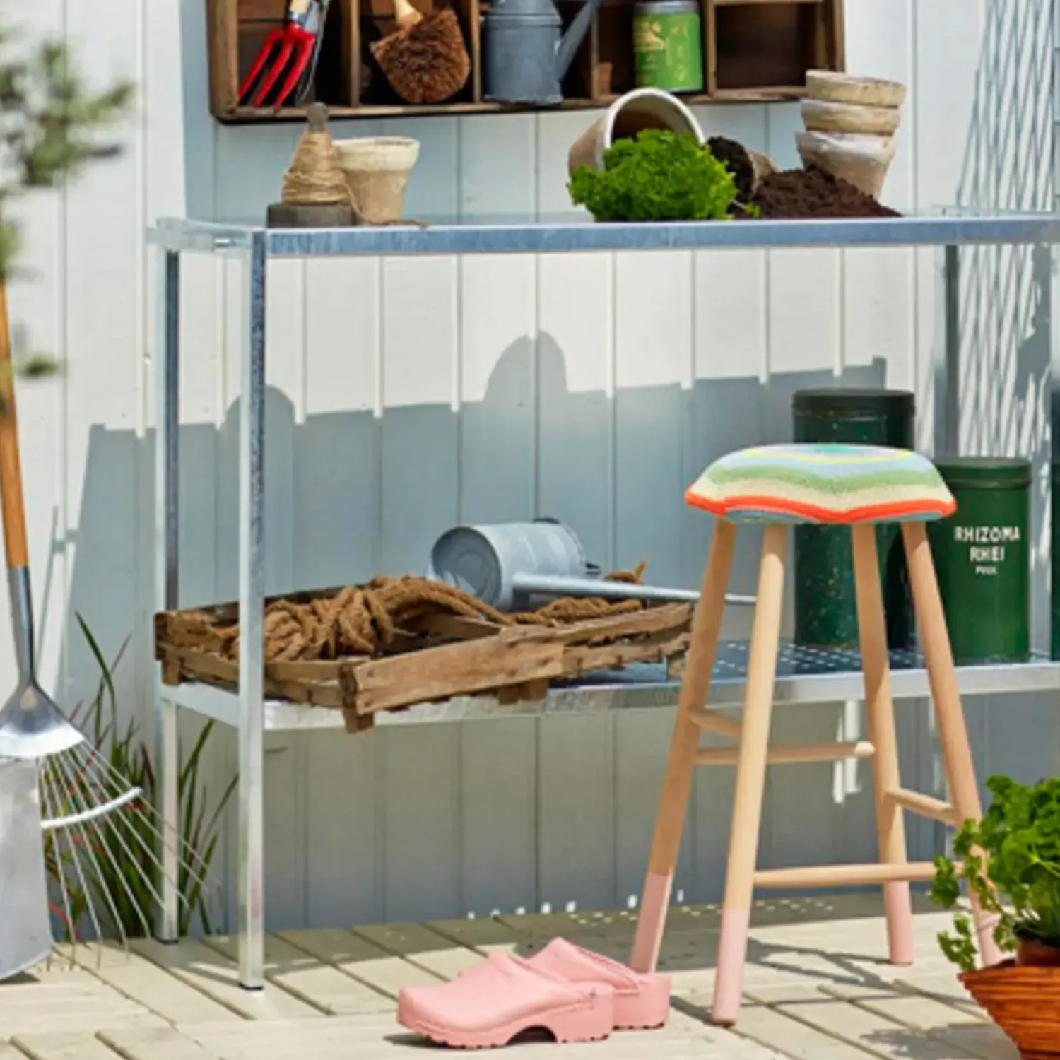 Plus Plante- Og Anretterborde^plantebord 17943-1 varmgalvaniseret 40x90x110 cm