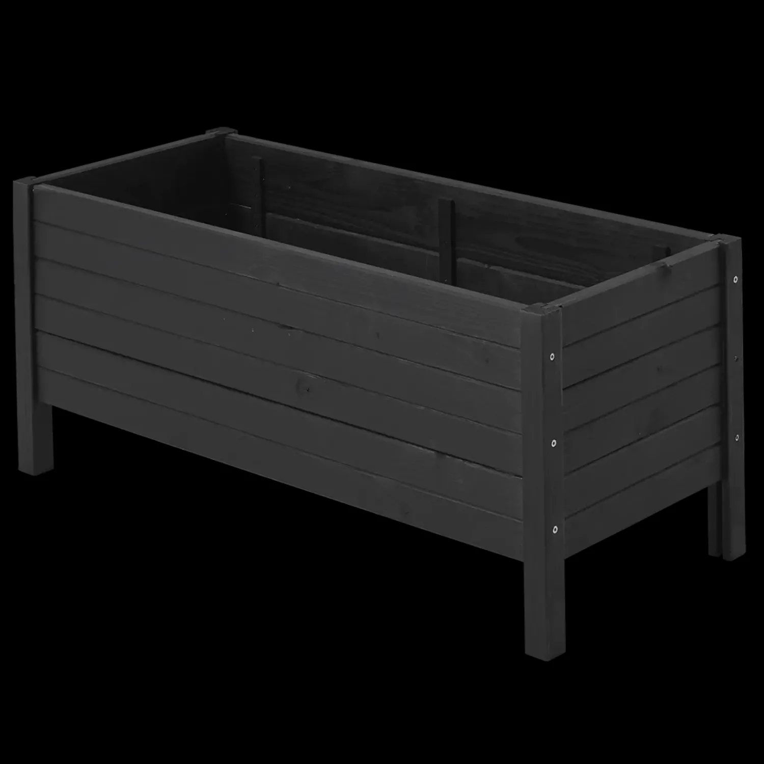 Plus Plantekasser^plantekasse på ben 88x37x39 cm sort