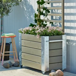 Plus Plantekasser^plantekasse 48x47x88 cm grundmalet sort