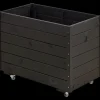 Sale Plus Plantekasse 88x48x66 cm inkl. hjul Grundmalet sort