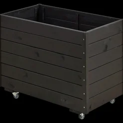 Sale Plus Plantekasse 88x48x66 cm inkl. hjul Grundmalet sort