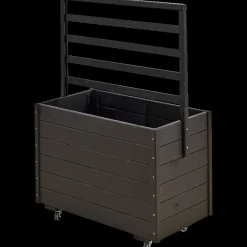 Sale Plus Plantekasse 88x48x66 cm inkl. hjul Grundmalet sort
