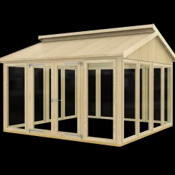 Online Plus Redskabsrum/Drivhus 12,25 m²  Model 2