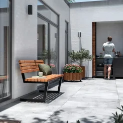 Plus Bord- Og Bænkesæt^Relax bænk 150 cm ThermoWood®