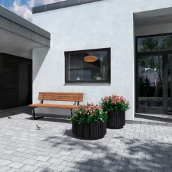 Plus Bord- Og Bænkesæt^Relax bænk 150 cm ThermoWood®