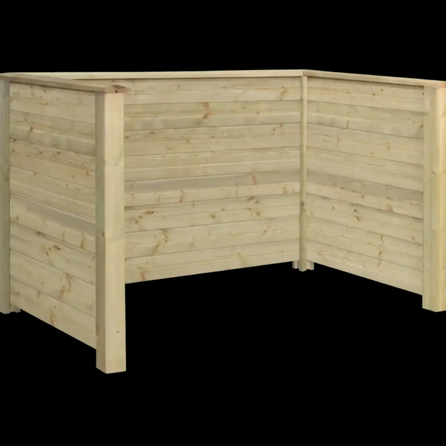 Online Plus Renovationsskjul Plank Profil trykimprægneret m/træstolper til nedgravning