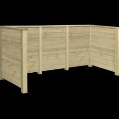 Best Plus Renovationsskjul Plank Profil trykimprægneret m/træstoler til nedgravning