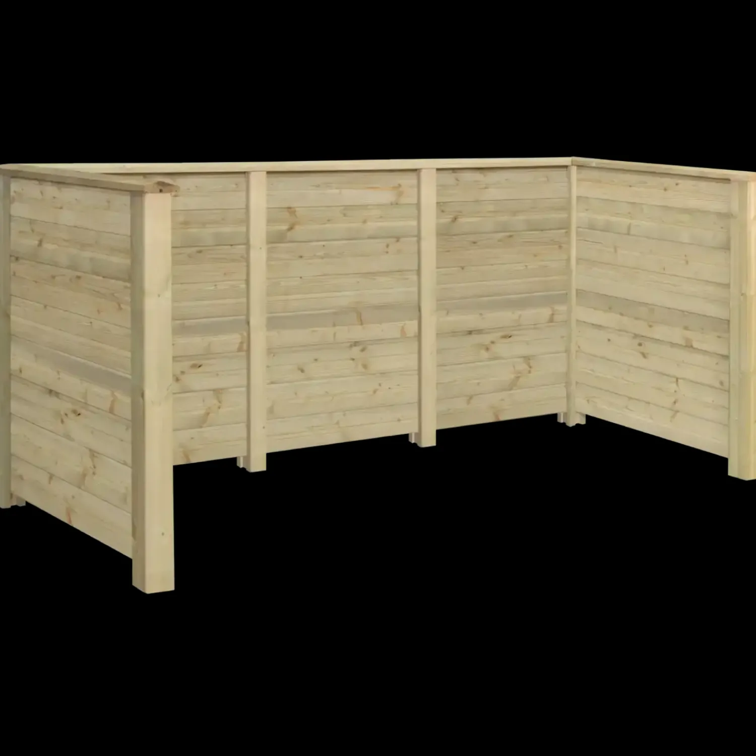 Best Plus Renovationsskjul Plank Profil trykimprægneret m/træstoler til nedgravning