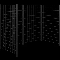 Outlet Plus renovationsskjul stålespalier 193,5x99x147 cm sort