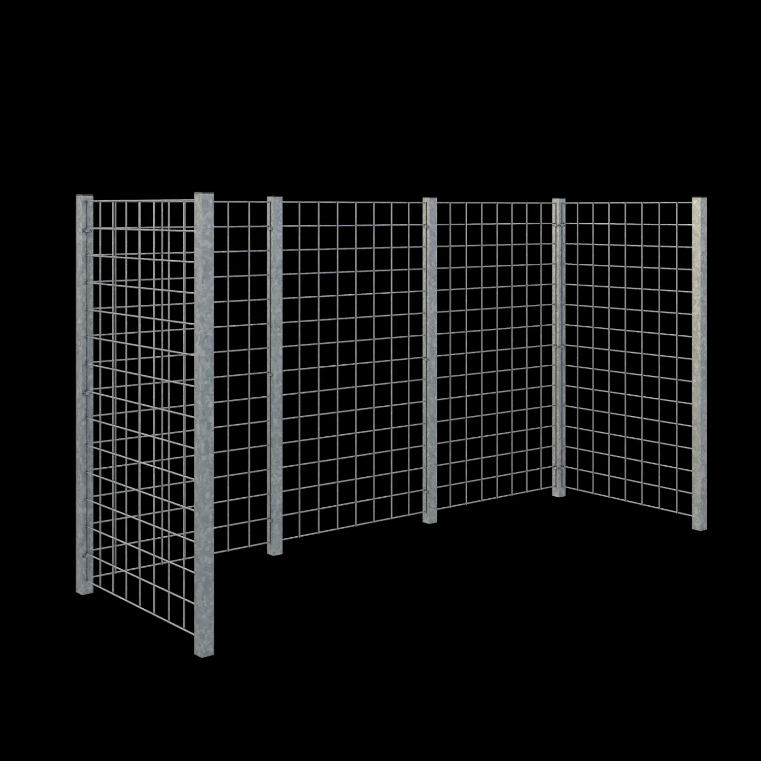 Plus Renovationsskjuler^renovationsskjul stålespalier 173,5x89x147 cm varmgalvaniseret