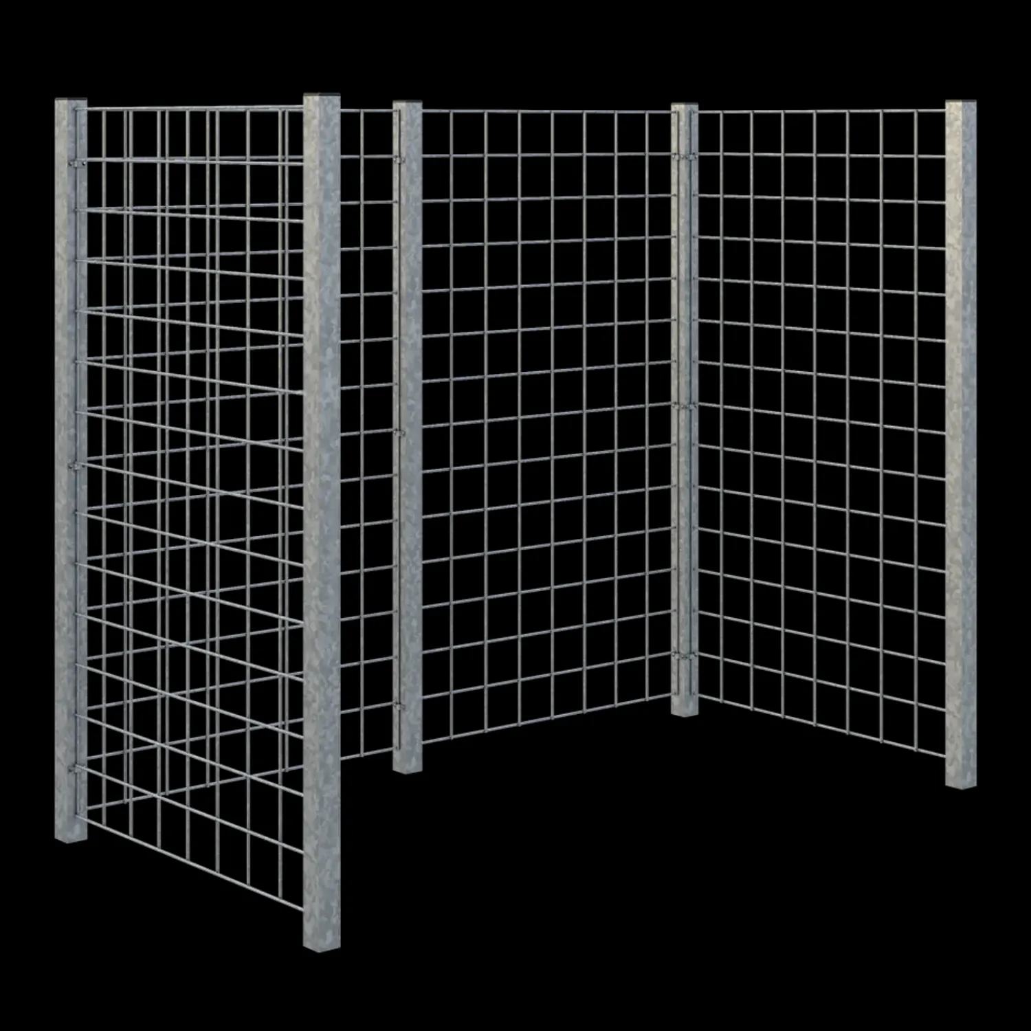 Plus Renovationsskjuler^renovationsskjul stålespalier 173,5x89x147 cm varmgalvaniseret