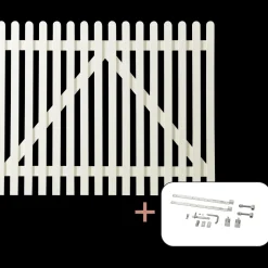 Plus Havelåger^Retro bred låge inkl. beslag 150x80 cm hvid