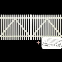 Hot Plus Retro dobbeltlåge inkl. beslag 300x80 cm hvid