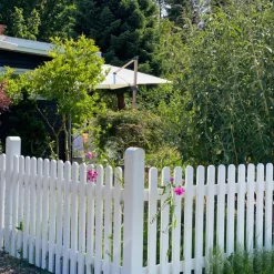 Plus Træhegn^Retro hegn 150x80 cm hvid