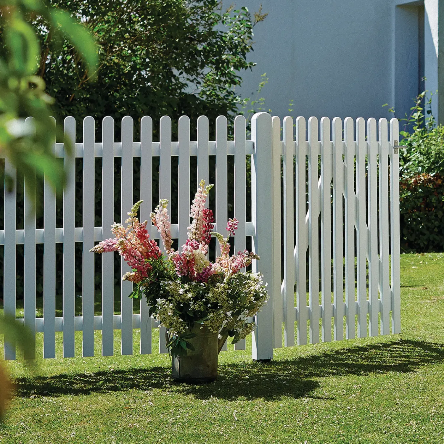 Plus Træhegn^Retro hegn 150x80 cm hvid