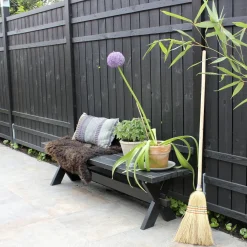 Hot Plus Rustik enkeltlåge inkl. beslag 100x138 cm sort