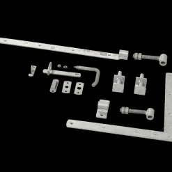 Hot Plus Rustik enkeltlåge inkl. beslag 100x138 cm sort
