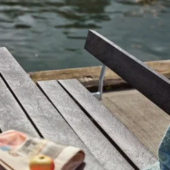 Plus Bord- Og Bænkesæt^Ryglæn til bord/bænkesæt 177 cm RePlast Sort